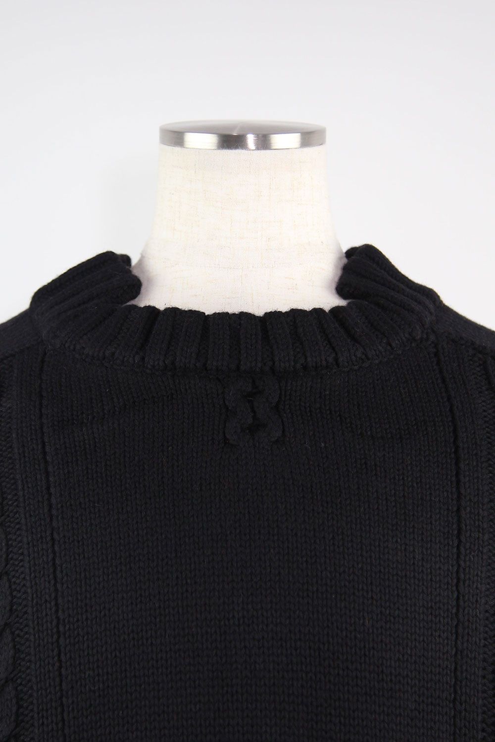 ローゲージニットプルオーバー / Low Gauge Knit Pullover / ブラック
