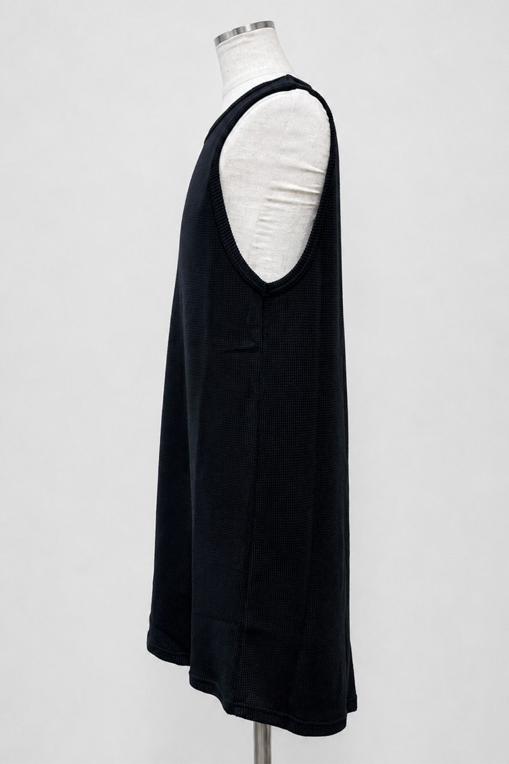 ロング丈ワッフルタンクトップ / Long Length Tank Top / グレー / ag-10096-2