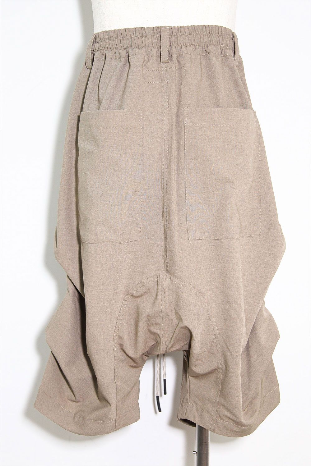 サマーウールタックショーツ / Summer Wool Tuck Shorts / ライトベージュ / ag-11020-2