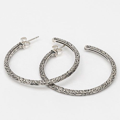 Eden’s Garden Medium Hoop Earrings / GA011
