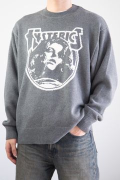 ENDLESS ROCK編込 セーター / トップグレー