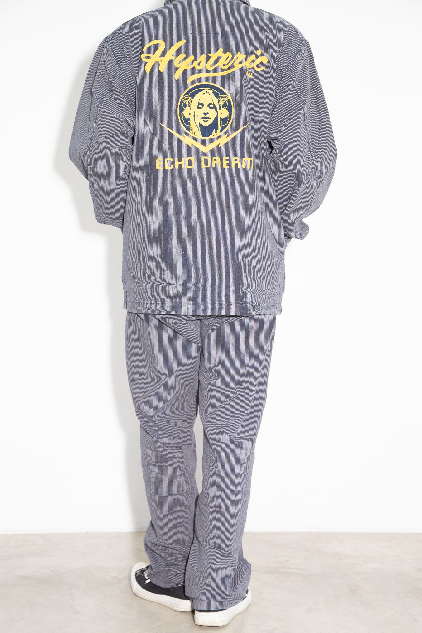 HYSTERIC ECHO DREAM刺繍 カバーオールジャケット / インディゴ