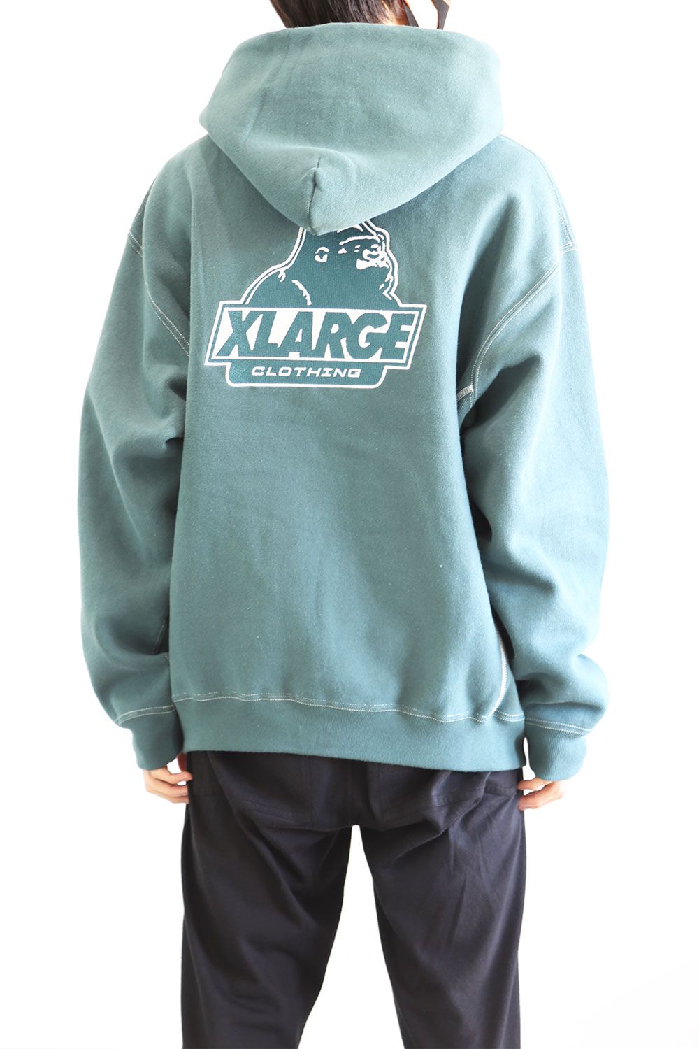 XLARGE - XLARGE×CHAMPION REVERSE WEAVE OVERDYE HOODED SWEAT