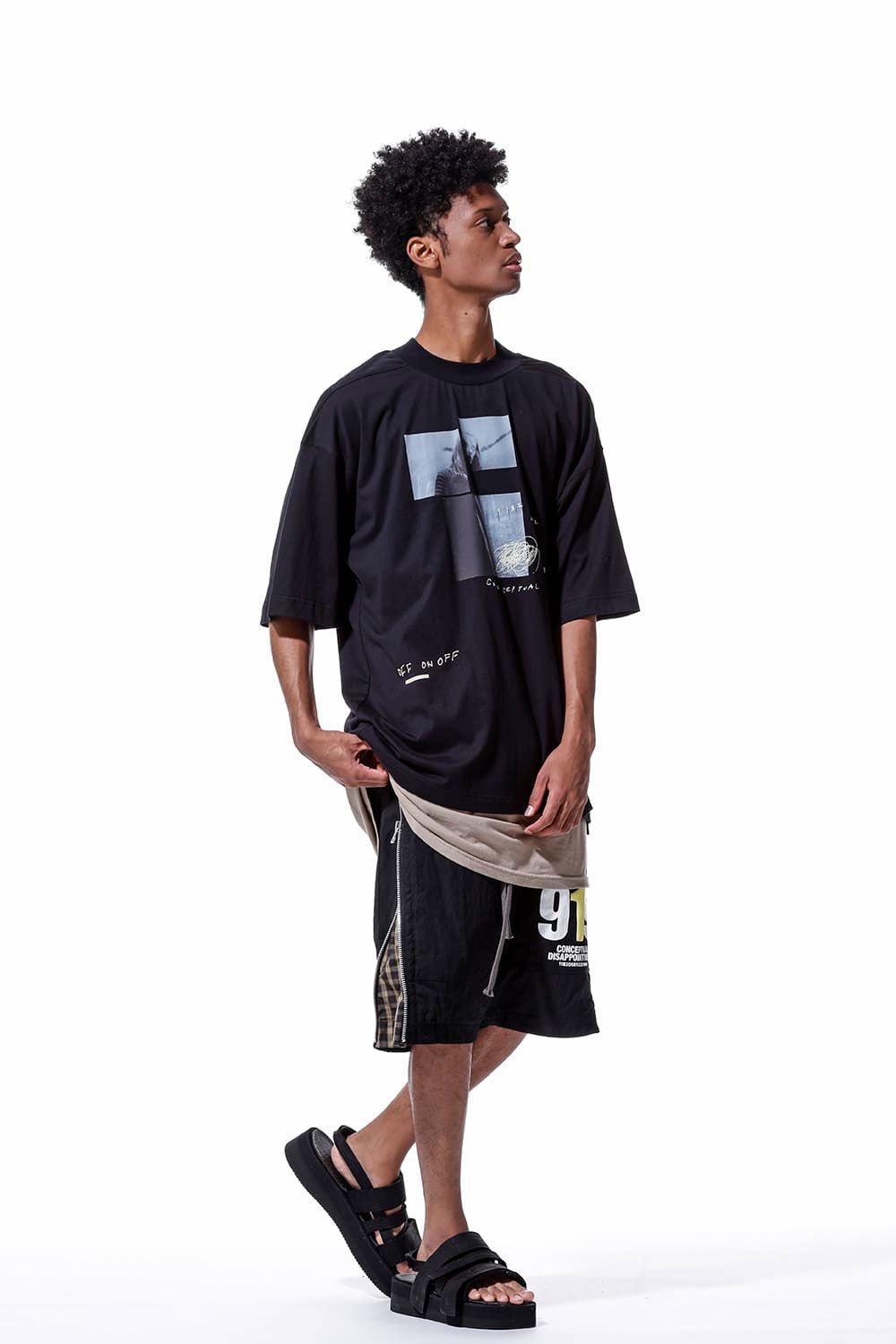 タイプBプリントカットソー / Type B Print T-Shirts / ブラック / ag-7024-2