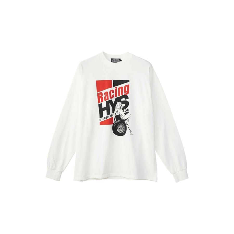 [ラスト1点 サイズXL] RACING HYS Tシャツ / ホワイト