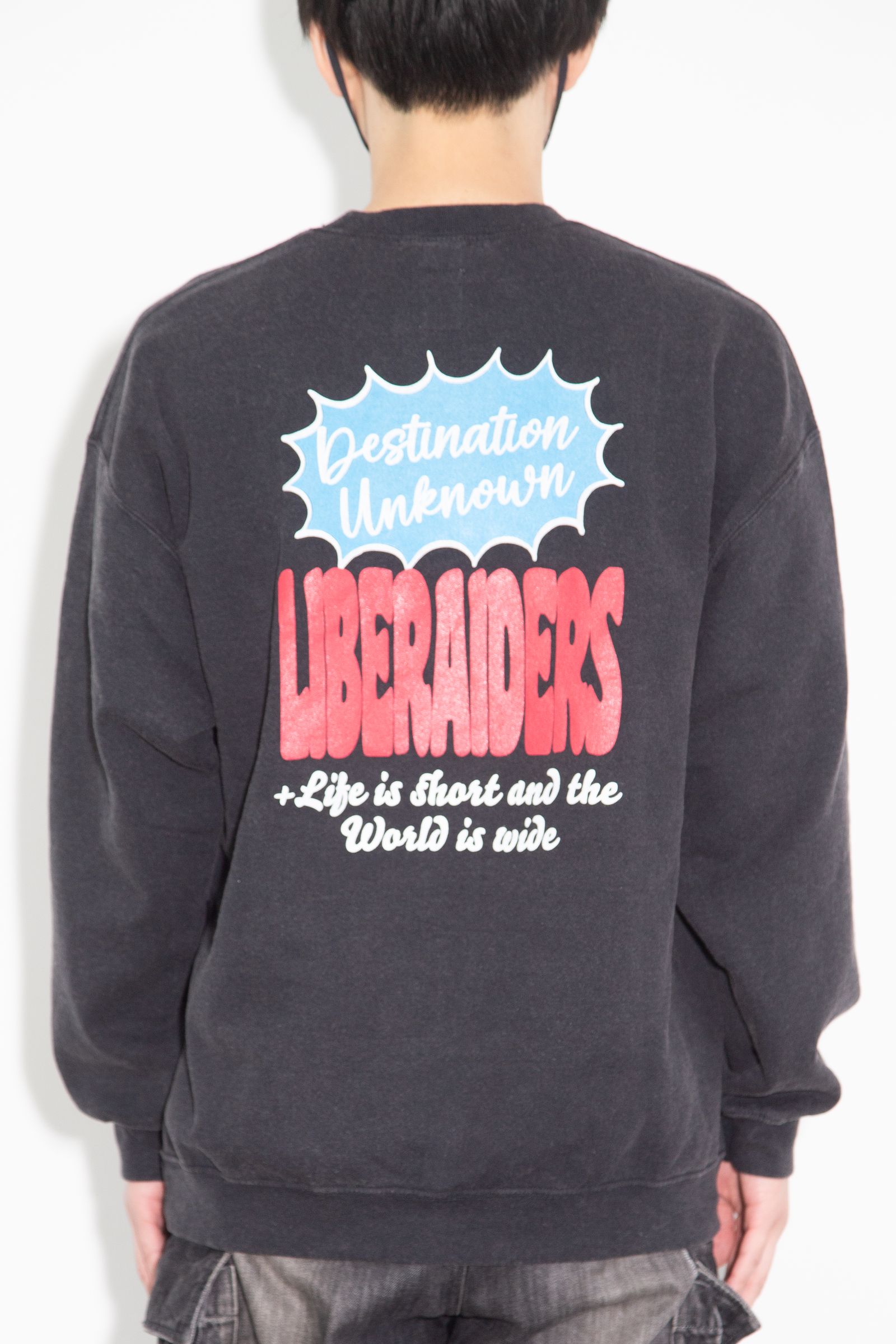 [ラスト1点 サイズM] DIALOGUE BALLOON CREWNECK / ブラック