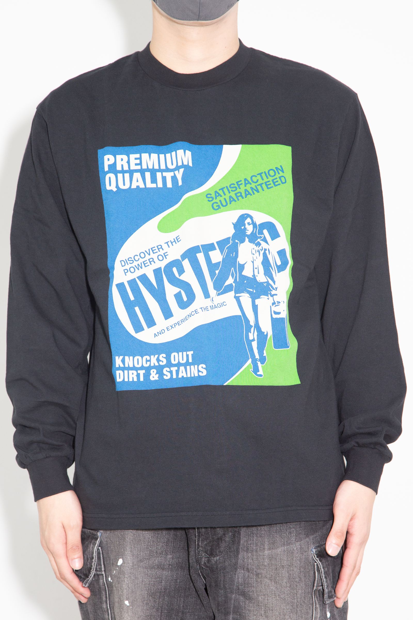 HYSTERIC DETERGENT Tシャツ / ブラック