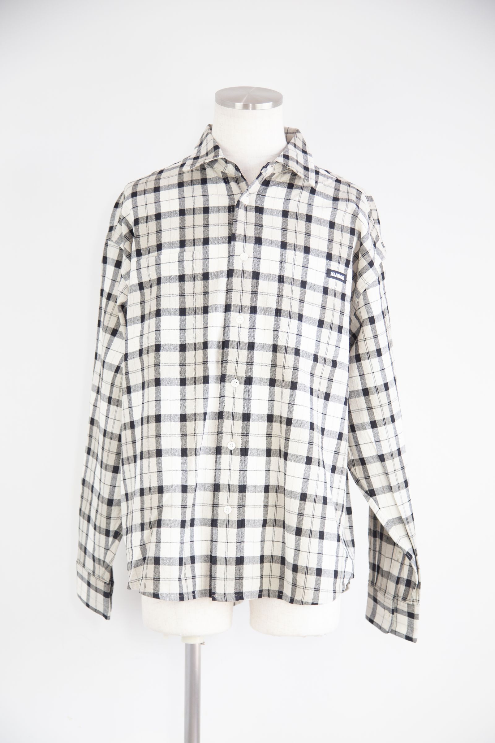 PLAID L/S SHIRT / ベージュ