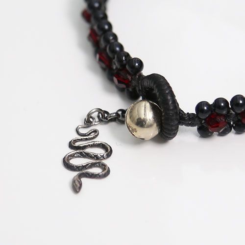 バブルシルバーブレスレット / レッド / BUBBLE SV BRACELET / Red
