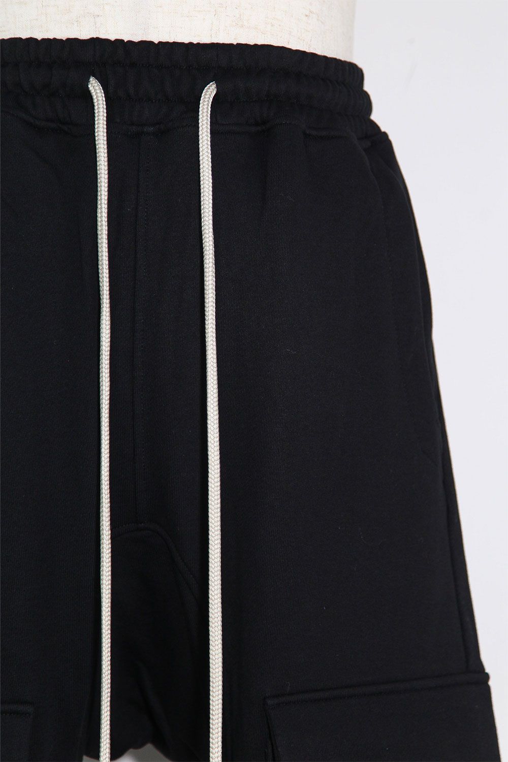 サルエルカーゴスキニースウェットパンツ / Sweat Cargo Sarouel Skinny / ブラック / ag-10047