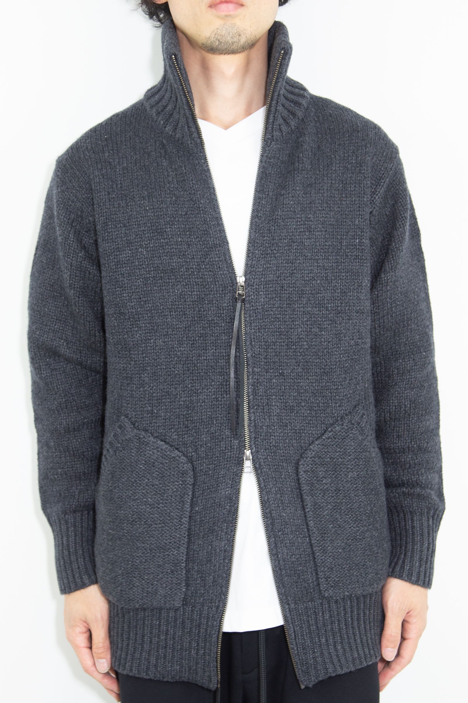 DRIVERS KNIT / チャコールグレー