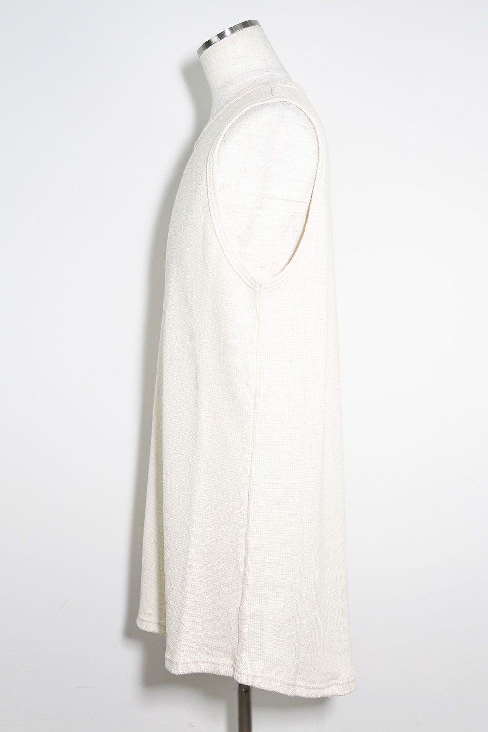 ロング丈ワッフルタンクトップ / Long Length Tank Top / アイボリー / ag-10096-2