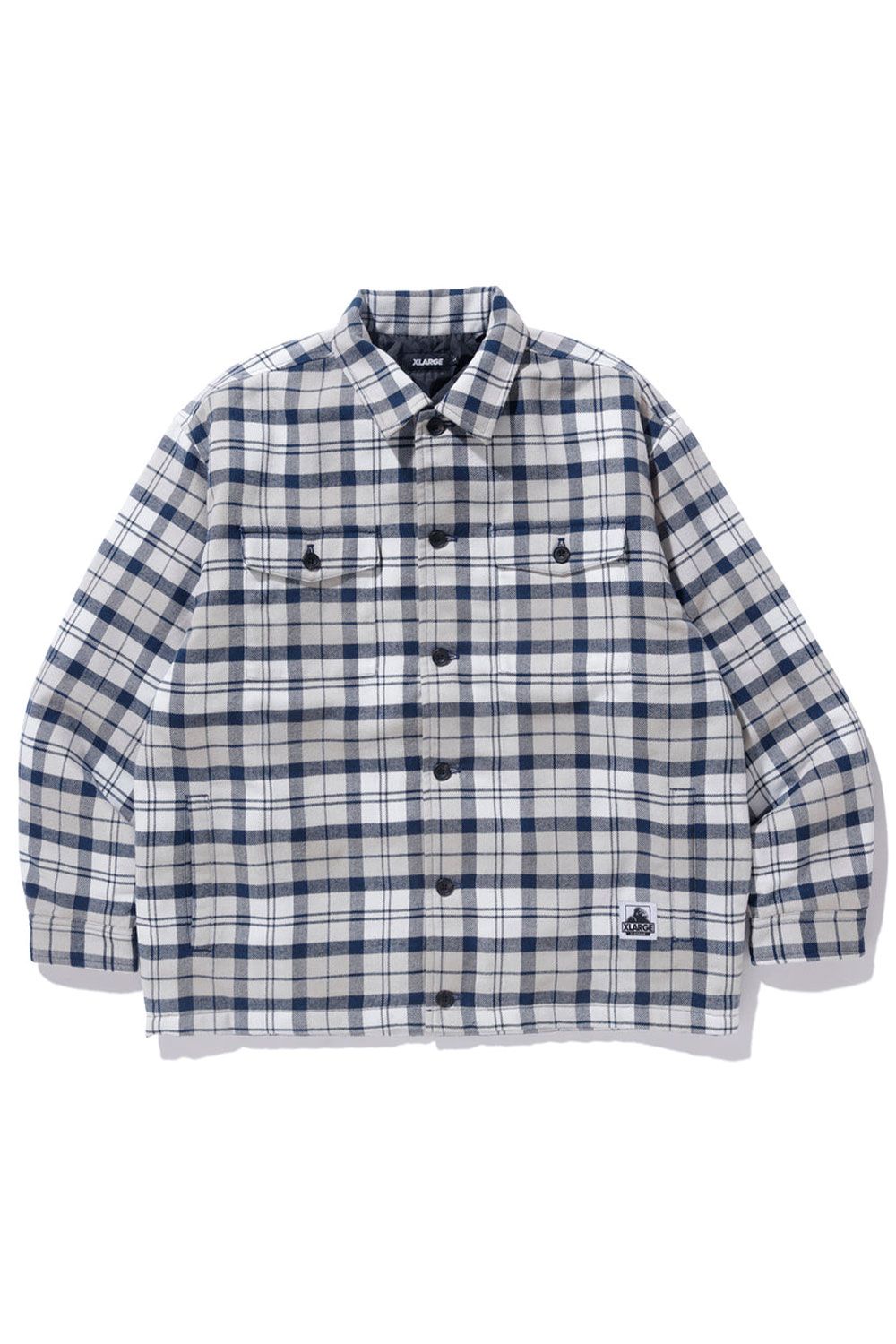 Quilted Flannel Shirt Lサイズ White 新品