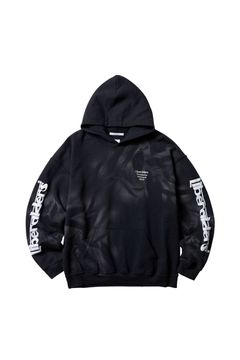 SLEEVE PRINT HOODIE / ブラック