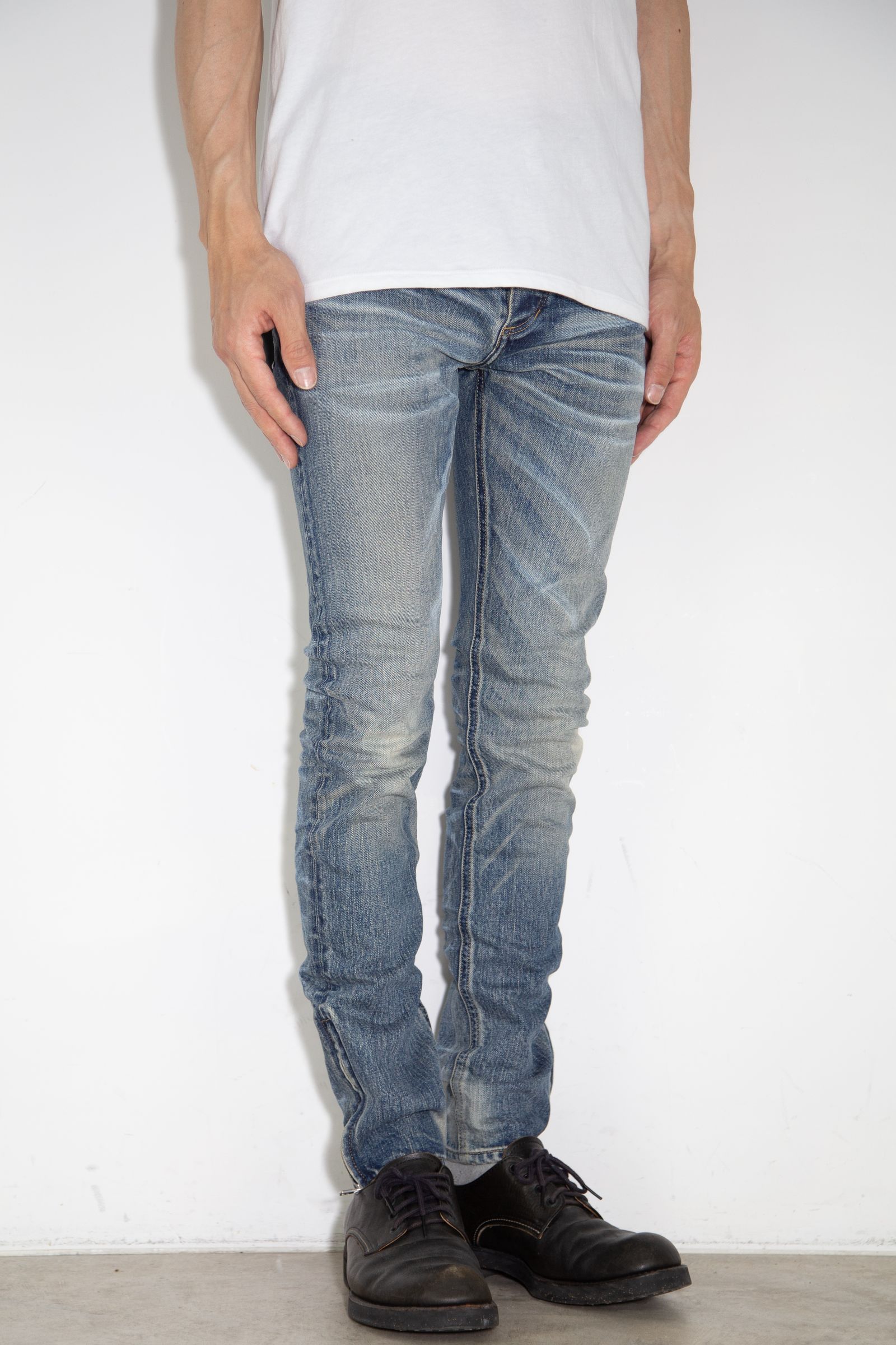 ISAMU KATAYAMA BACKLASH - THE DENIM STRETCH SELVEDGE DENIM SKINNY PANTS  