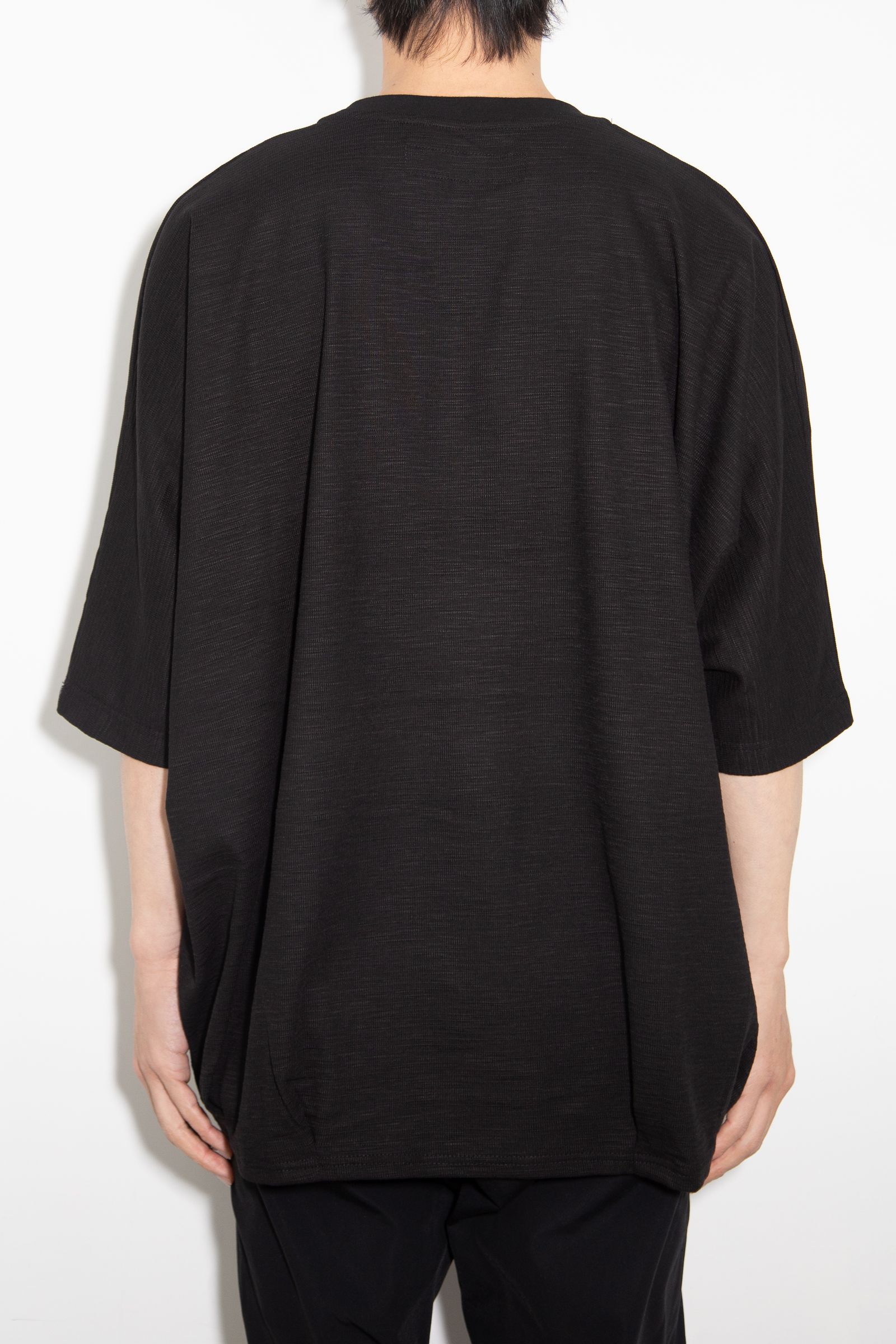 サーフニットタックドルマンTシャツ / Tuck Dolman Tee / ブラック / ag-9078