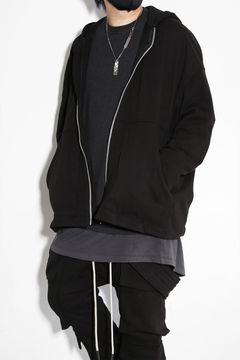 ボンバーヒートオーバーサイズジップフーディー / Bomber Heat ZIP Jumbo Hoodie / ブラック / ag-10056