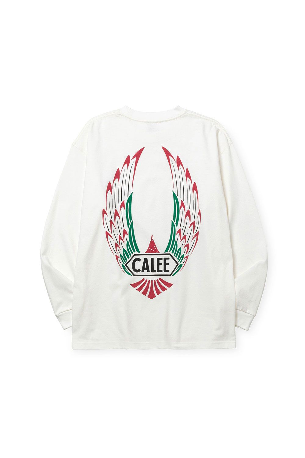[ラスト1点 サイズL] VINTAGE TYPE WING LOGO L/S TEE ＜NATURALLY PAINT DESIGN＞ / ホワイト