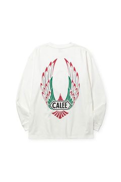 [ラスト1点 サイズL] VINTAGE TYPE WING LOGO L/S TEE ＜NATURALLY PAINT DESIGN＞ / ホワイト