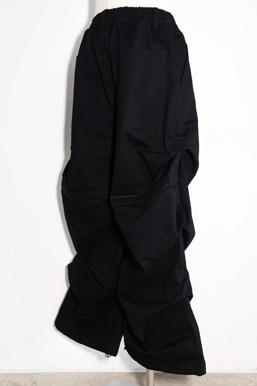 デニムタックワイドパンツ / Denim Tuck Wide Pants / ブラック / ag-10080-3