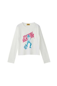 HYSTERIC LIGHTNING ショート丈Tシャツ / ホワイト