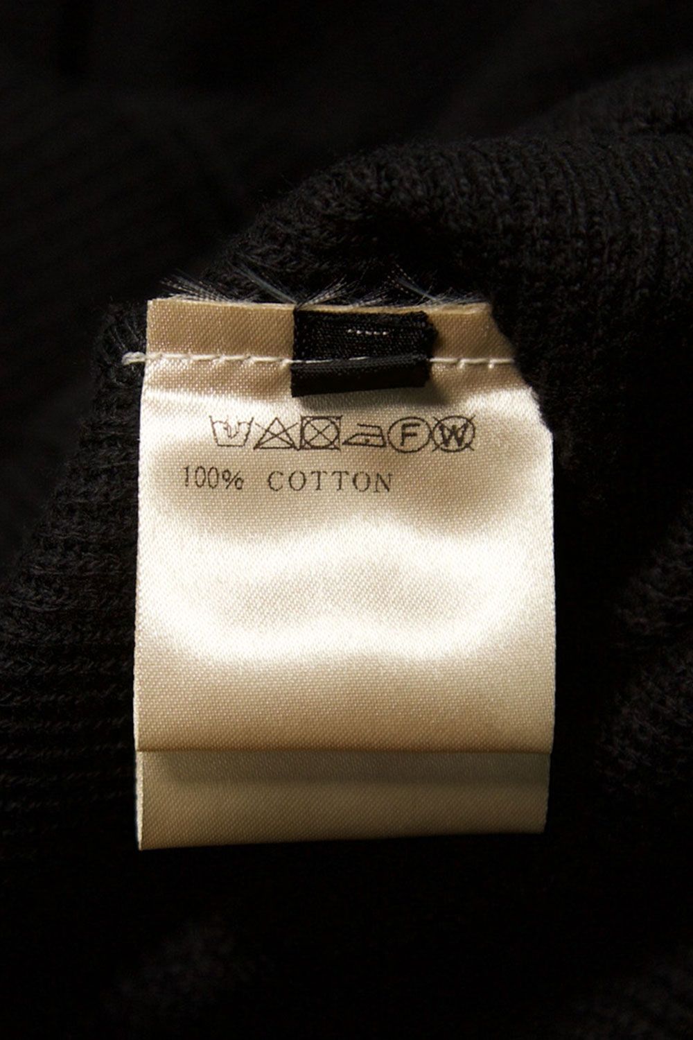 リブニットオーバーサイズトップ / Rib Knit Over Size Top / ブラック / ag-10093-2
