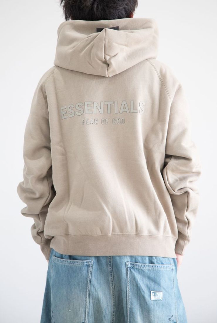 21SS BACK LOGO HOODIE (RUBBER) / モス