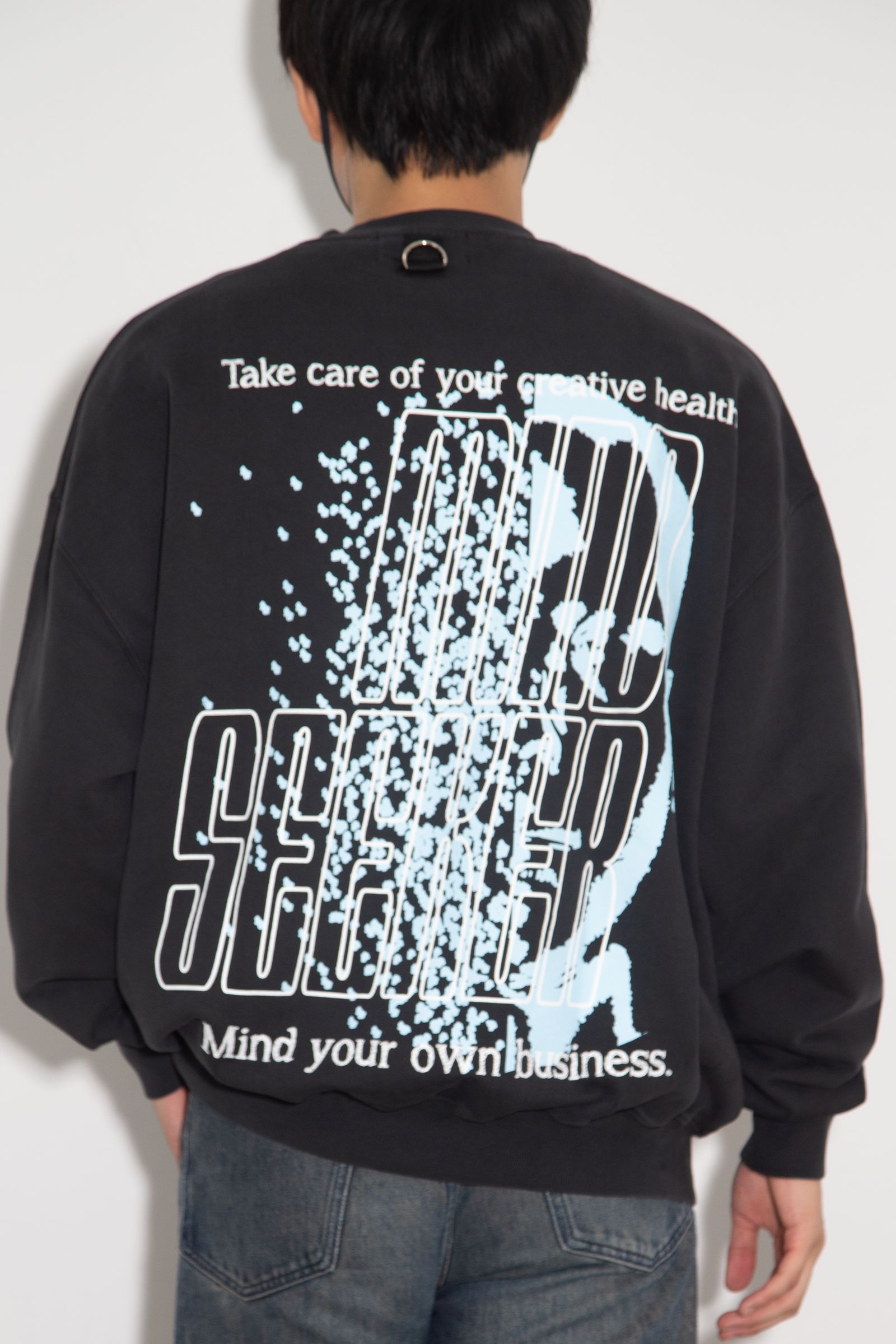 [ラスト1点 サイズ2] Creative Health Crewneck Sweatshirts / ブラック