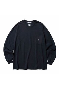 LR LOGO POCKET L/S TEE / ブラック