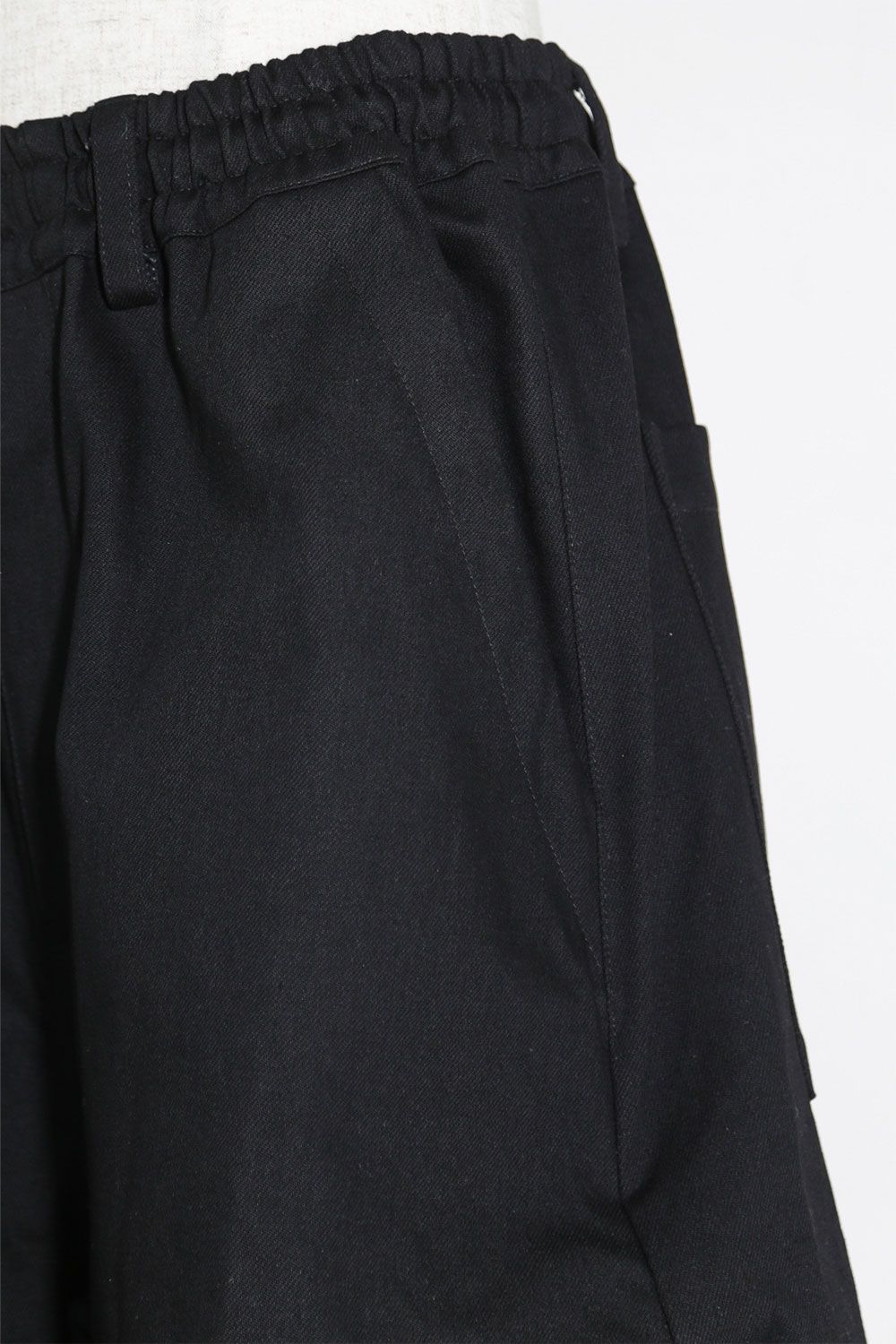 デニムタックワイドパンツ / Denim Tuck Wide Pants / ブラック