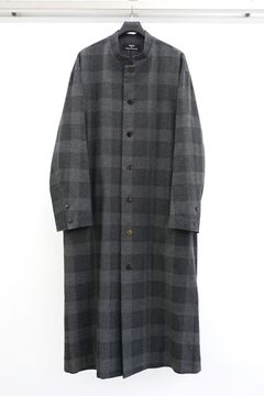 mao collar long coat