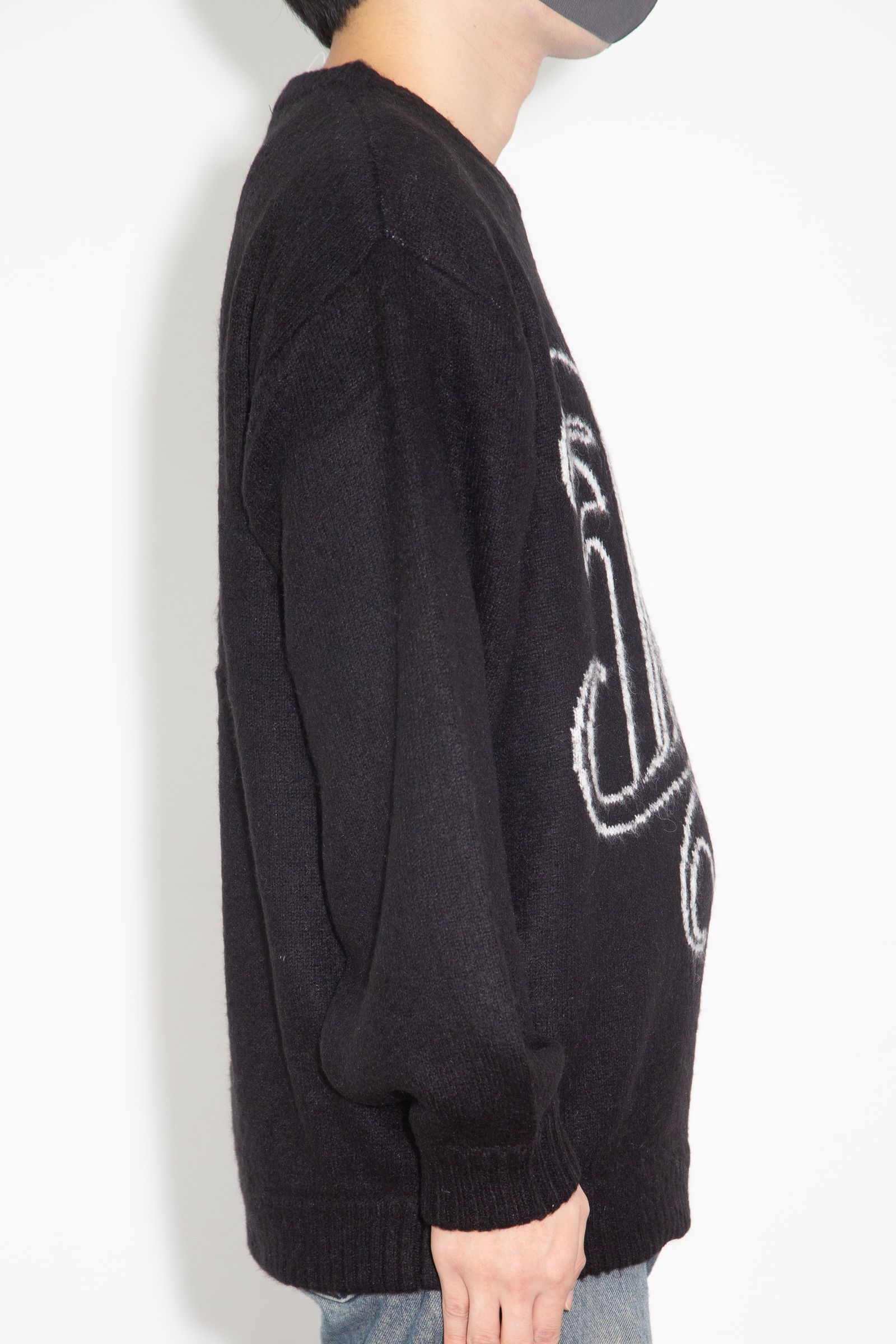 OLD ENGLISH MOHAIR KNIT SWEATER / ブラック