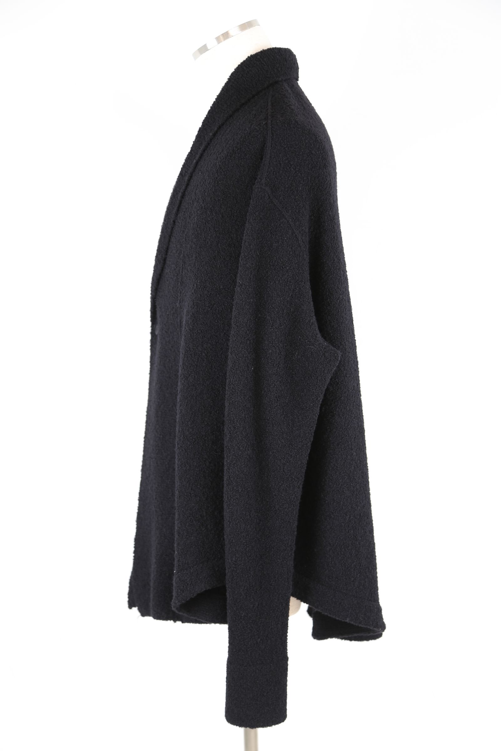 ONE BUTTON KNIT CARDIGAN / ブラック