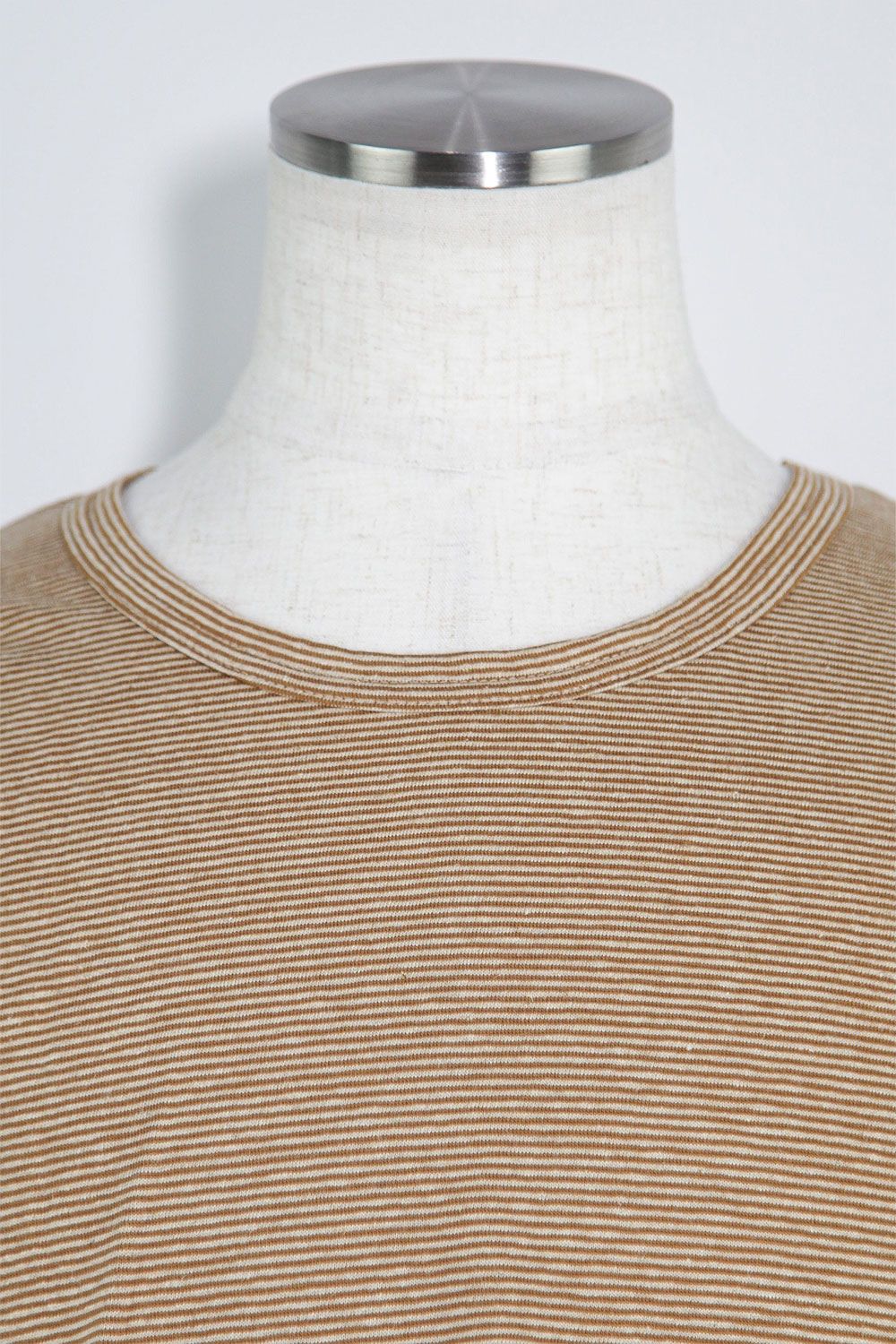 ストライプロングタンクトップ / Stripes Long Tank Top / マスタード×アイボリー