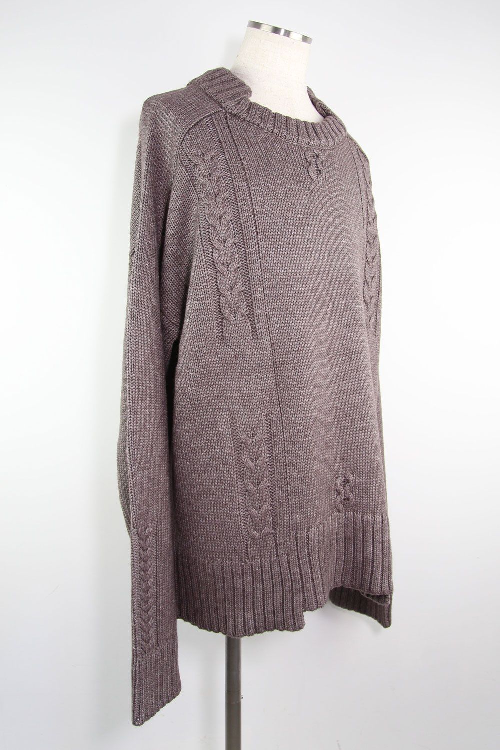 ローゲージニットプルオーバー / Low Gauge Knit Pullover / グレー