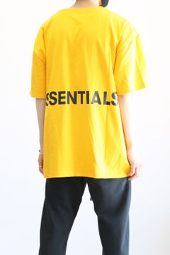 BACK LOGO S/S TEE / イエロー