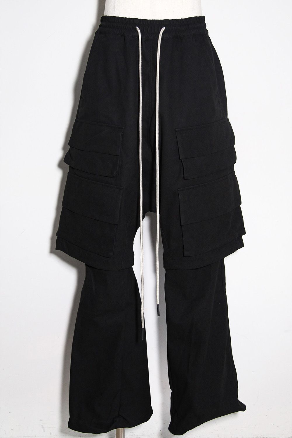 レイヤードブーツカットパンツ / LAYEDER BOOTS CUT / ブラック / ag-12009