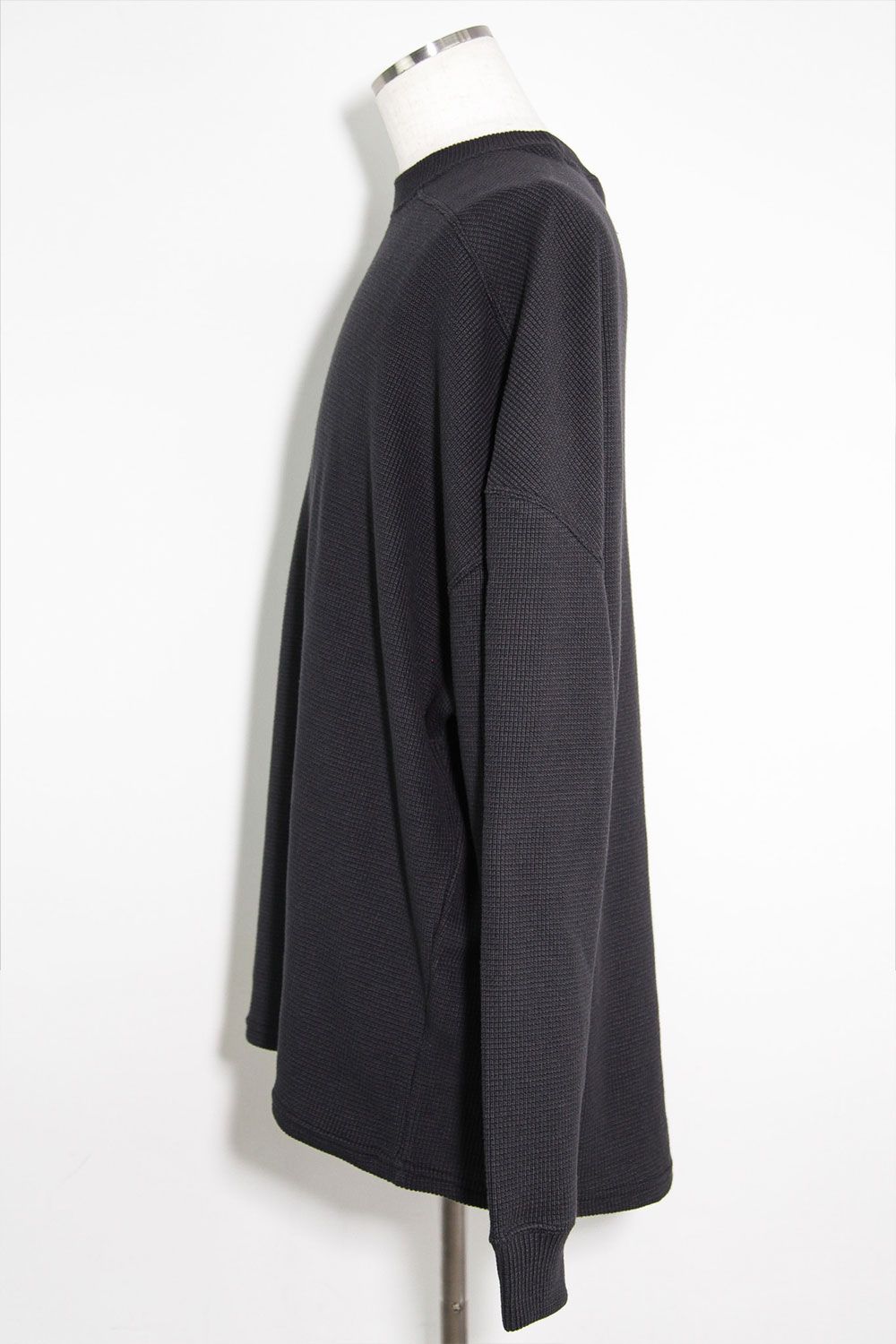 リブニットオーバーサイズトップ / Rib Knit Over Size Top / ダークグレー / ag-10093-2