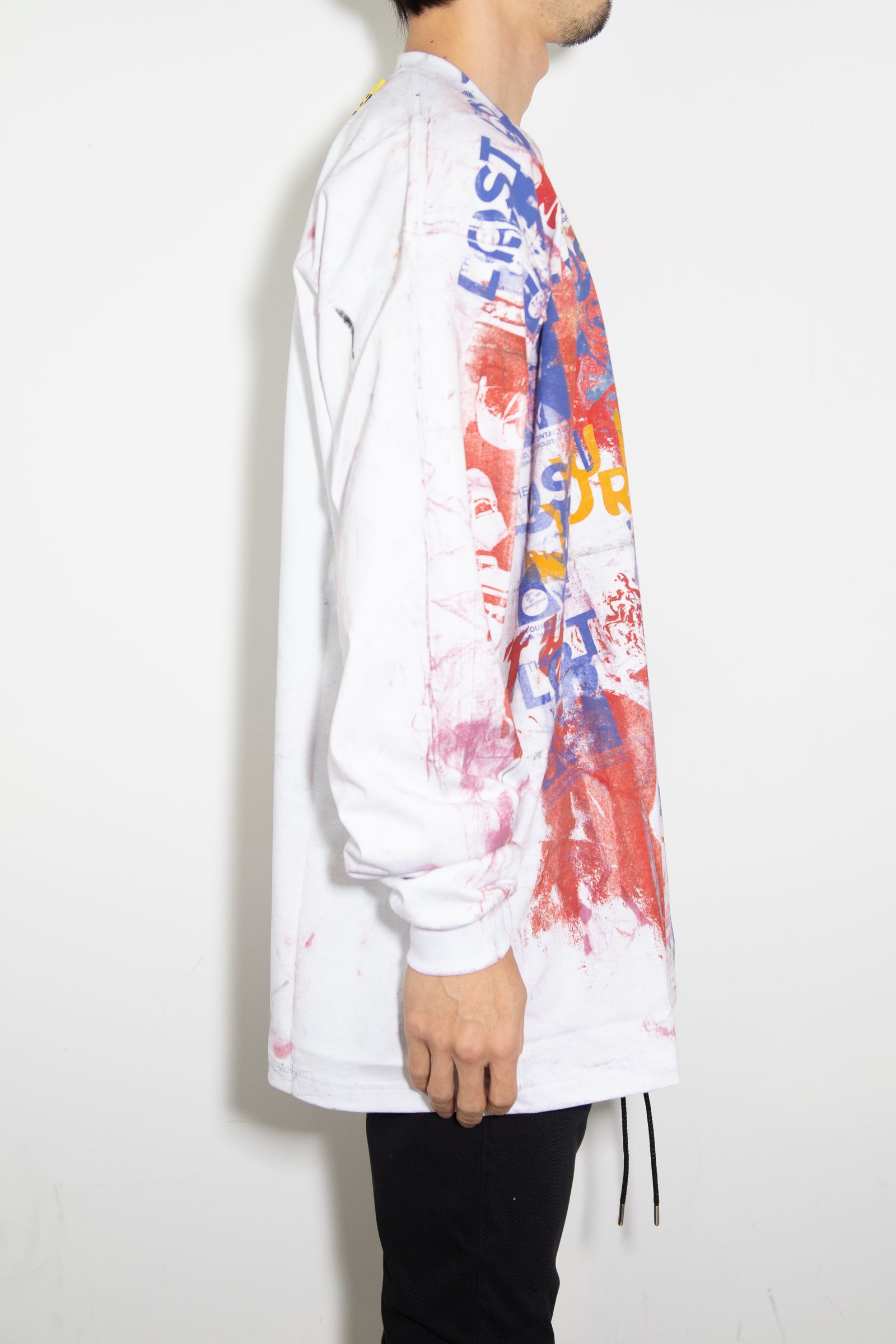 USED LS T- SHIRT / ホワイト 3