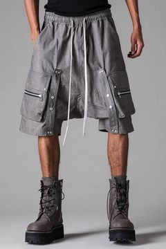 Sumi Dyed Cargo Shorts