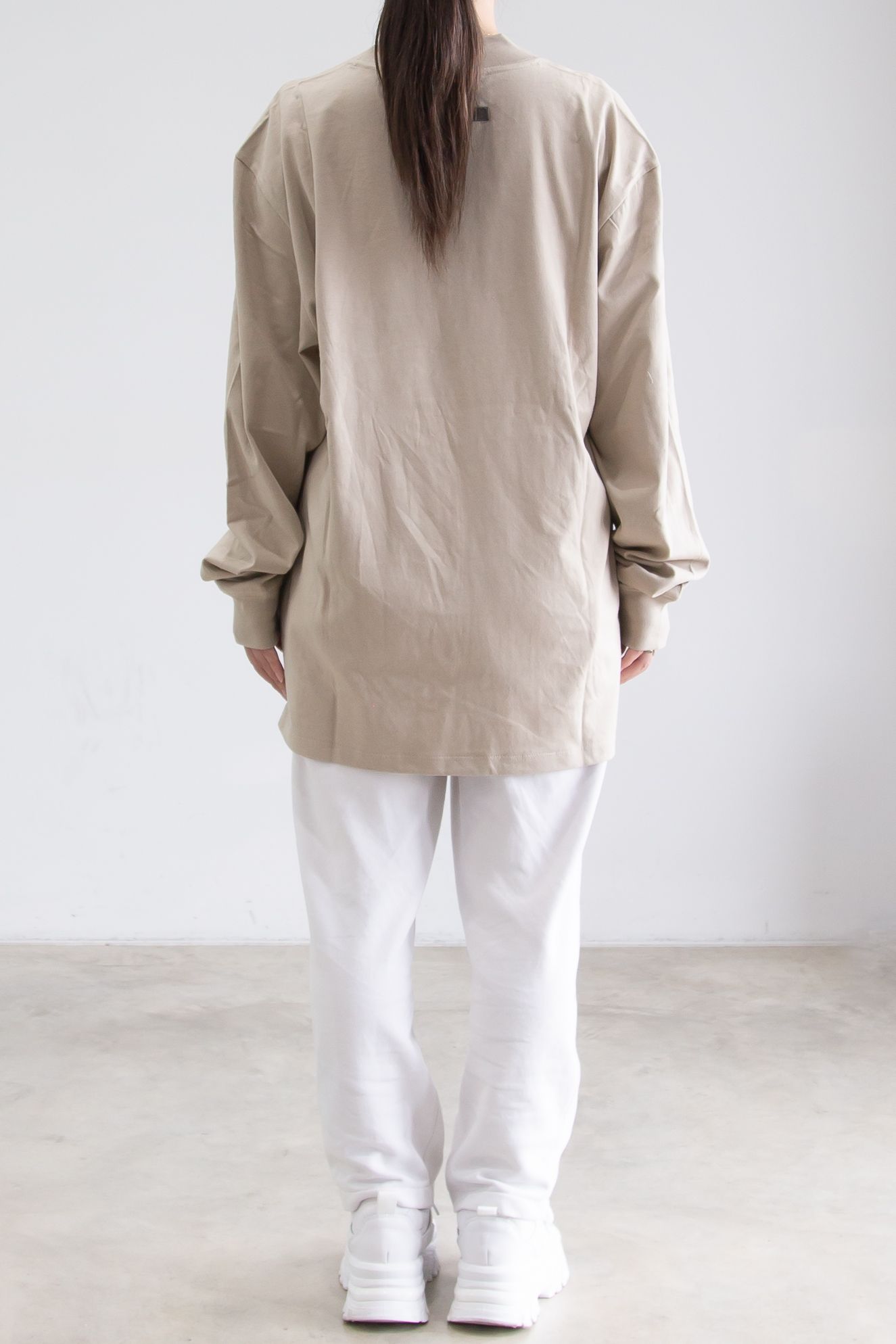 21FW 1POINT LOGO LS TEE / タン