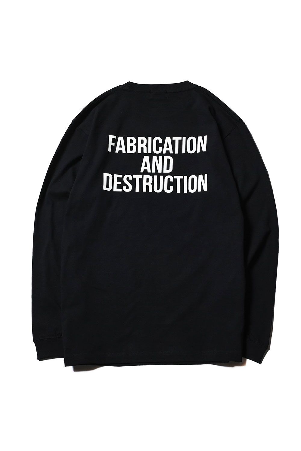 CUTRATE LOGO DROPSHOULDER  L/S T-SHIRT / ブラック×イエロー
