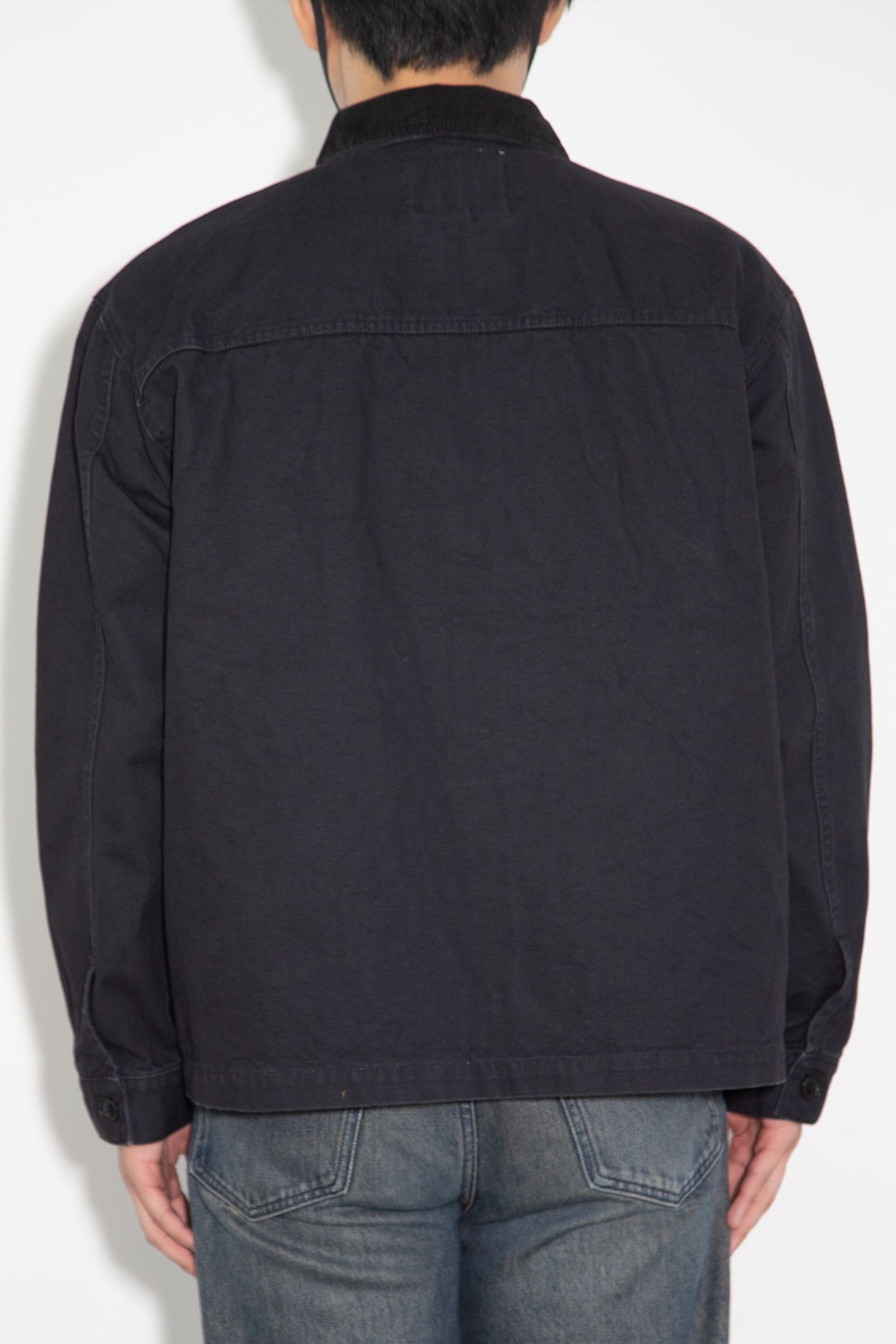 ［ラスト1点 サイズL］VINTAGE REPRODUCT CORDURY COLLAR DUCK JACKET / ブラック