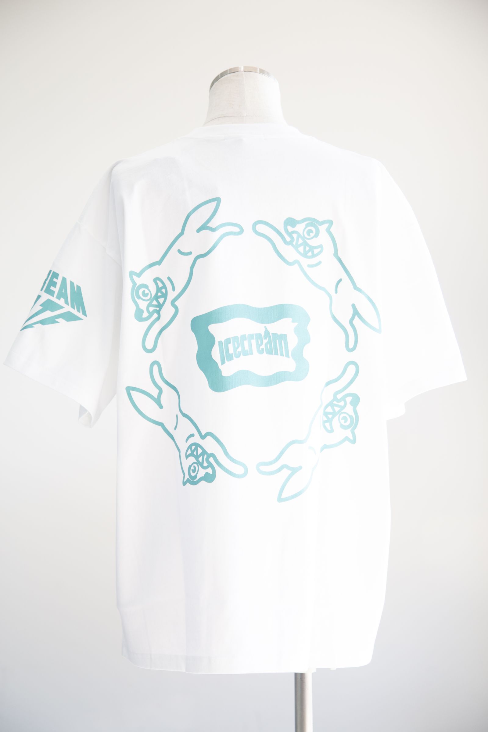 【ICECREAM】 COTTON T-SHIRT DRIP / ホワイト