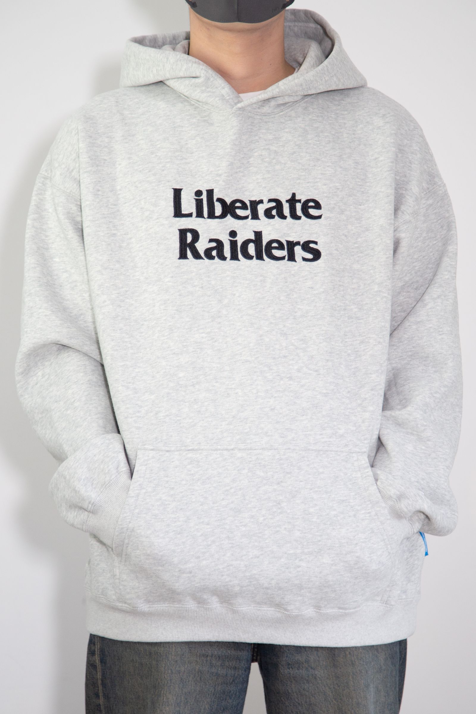 [ラスト1点 サイズXL] LR EMBROIDERY HOODIE / グレー