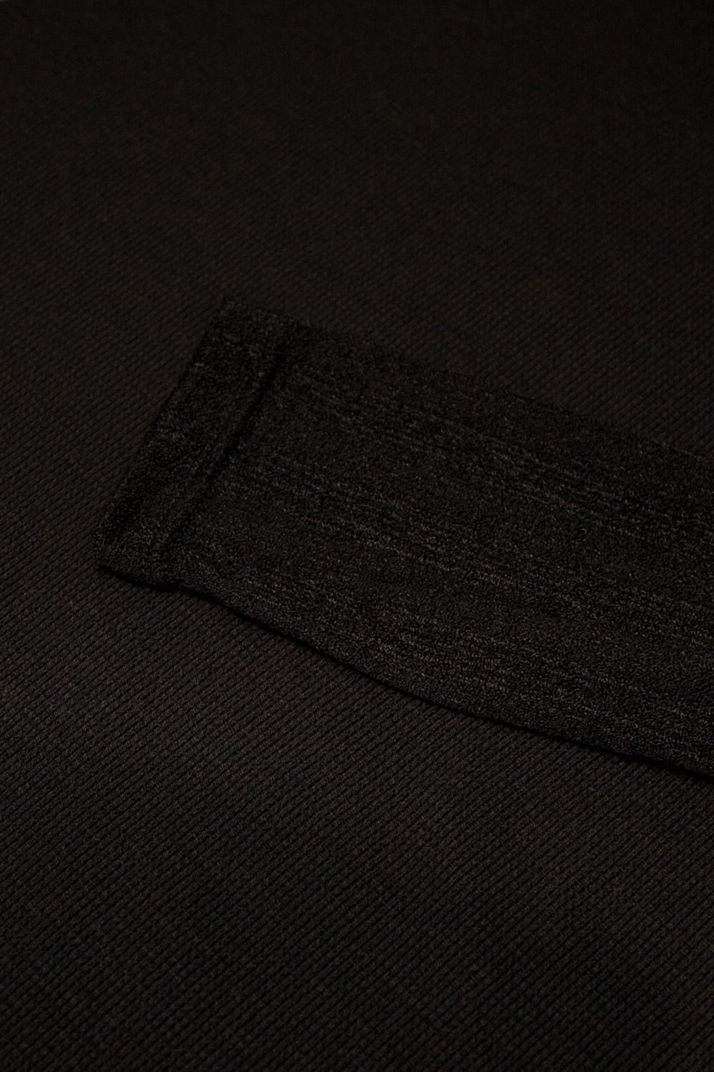[ラスト1点 サイズ2] LAYERED CREW NECK TOP / ブラック / ag-12111