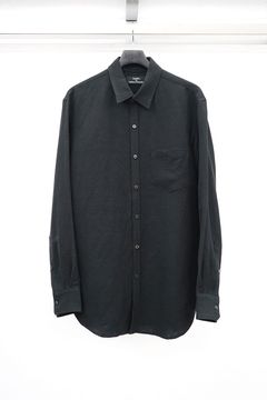 Air-Dried Linen Viscose Dress Shirt / ブラック