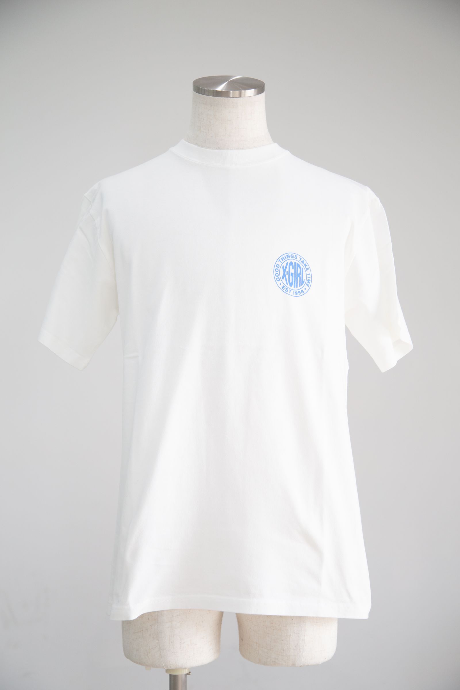 DISTRESSED CIRCLE LOGO S/S TEE / ホワイト