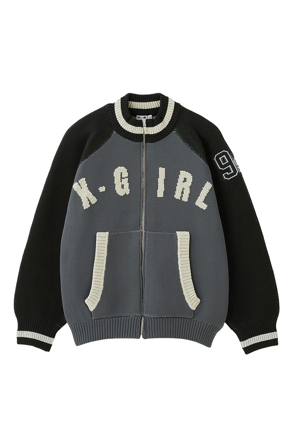 STADIUM KNIT JACKET / ブラック
