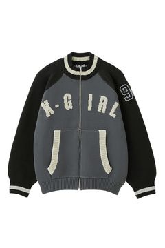 STADIUM KNIT JACKET / ブラック